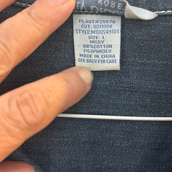 Koret Blue Jean Jacket Classic Denim Style - Picture 5 of 11